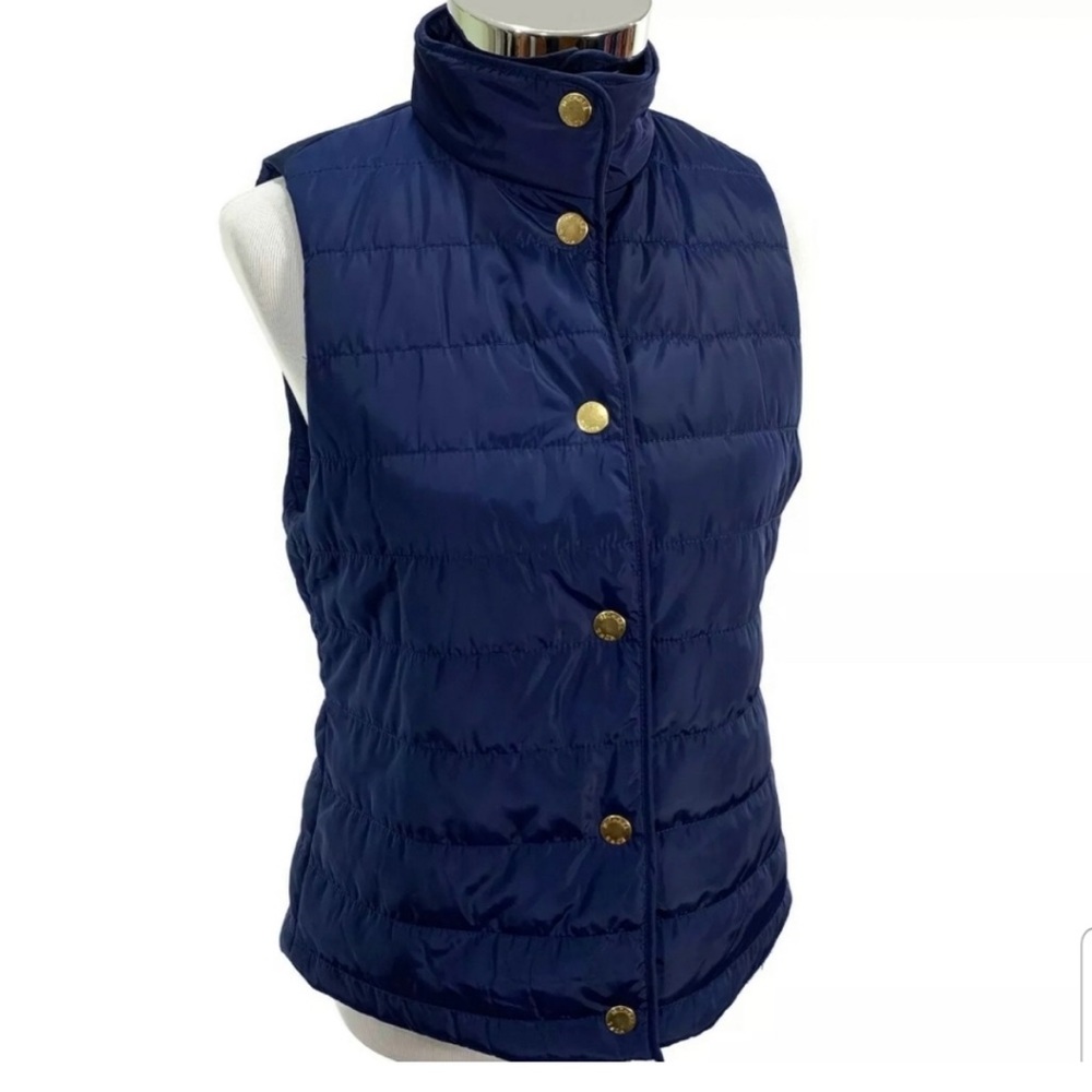 Michael Kors Navy Blue Down Puffer Vest